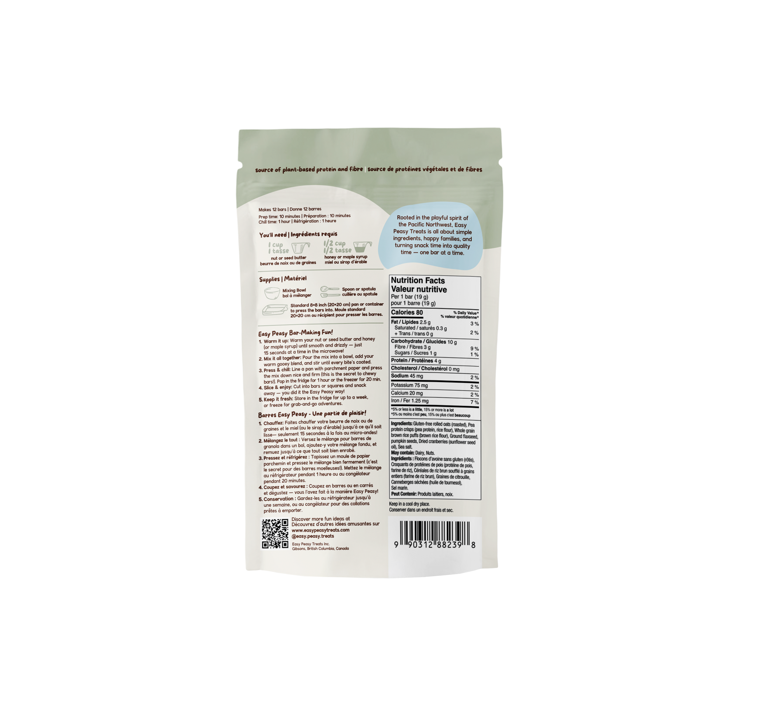 Moose Munchies Cranberry & Pumpkin Seed Granola Bar Mix