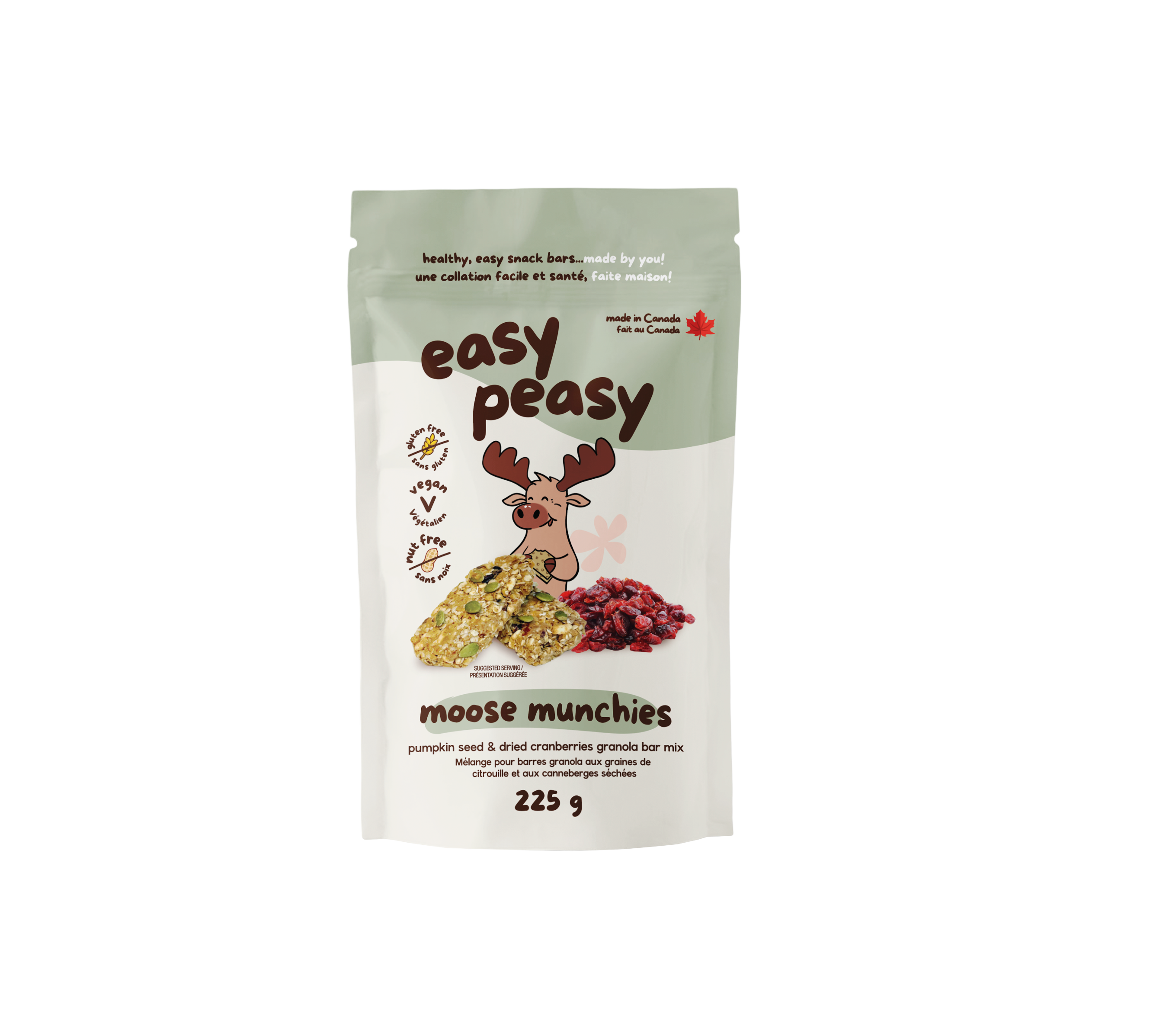 Moose Munchies Cranberry & Pumpkin Seed Granola Bar Mix