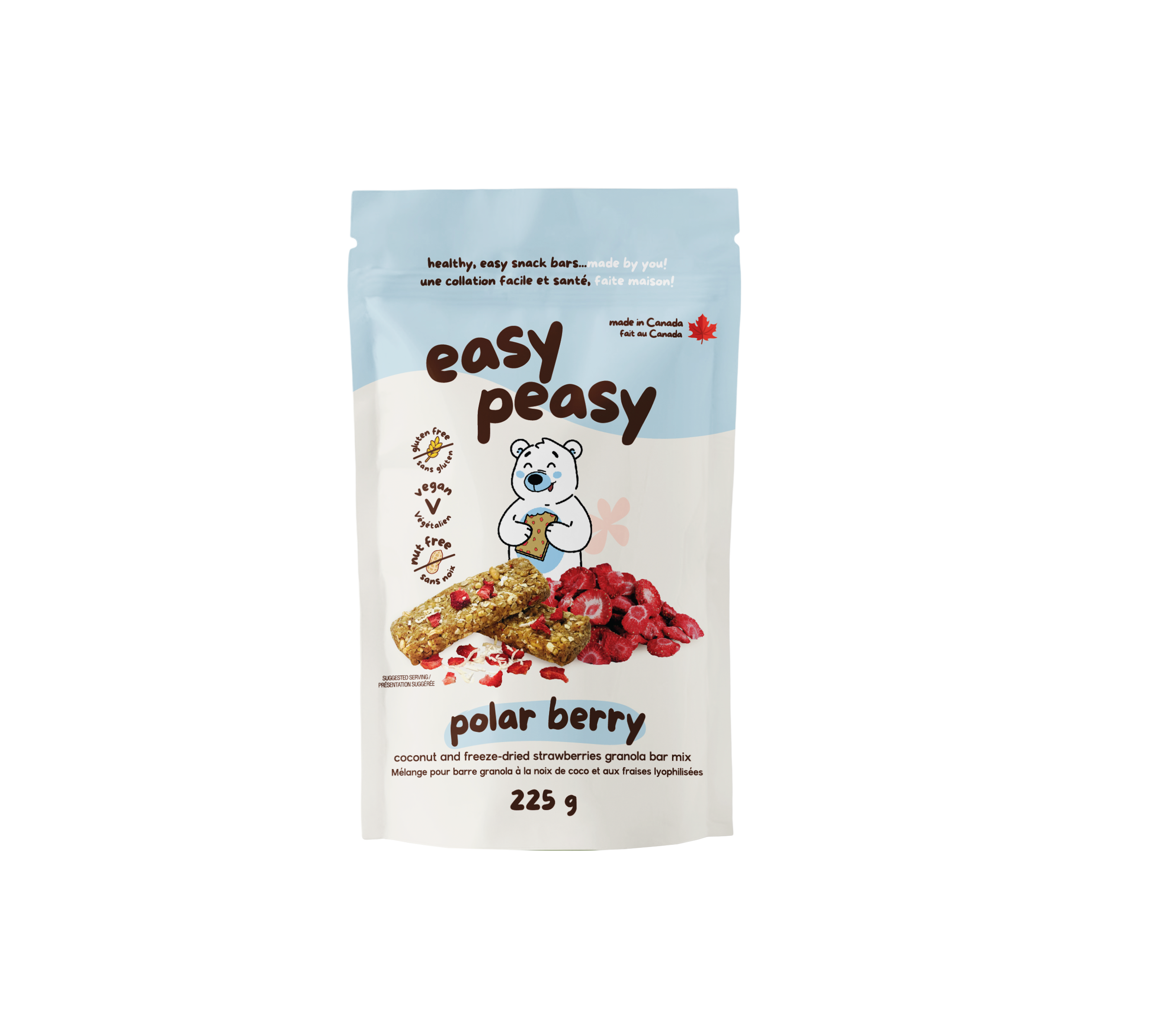 Polar Berry Strawberry Coconut Granola Bar Mix